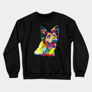 Dog colorful Crewneck Sweatshirt